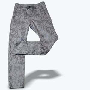 Bevy Flog Python Snake Print Joggers Elastic Waist Drawstring Designer Pants 24